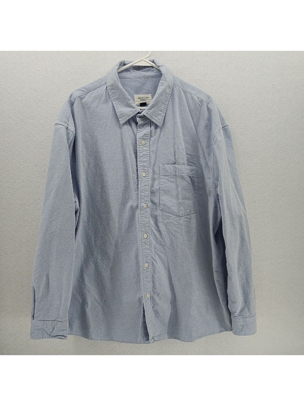American Eagle Outfitters Light Blue Men's Button-Down Shirt